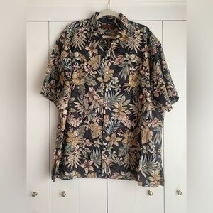 Tori Richard Honolulu Men’s Hawaiian Shirt Floral‎ Palm Print Size 2XL
